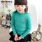 [พร้อมส่ง 90,100,110,120,130,140,150,160] [Kid-6005-3] เสื้อลองจอนไหมพรมเด็กสีเขียวคอระบาย ด้านในซับขนวูลกันหนาว แขนยาวผ้านุ่มมาก