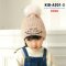 [PreOrder] [Kid-A201-5] หมวกไหมพรมเด็กสีชมพู ลาย My Star มีจุกที่หัว ใส่กันหนาวผ้าหนาอย่างดี