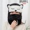 [พร้อมส่ง] [KID-A203-1] หมวกเอสกิโมเด็กสีดำ ลายหมี มีหู ด้านในซับขนกันหนาว พร้อมผ้าปิดปาก  กันหนาวได้อย่างดี (สำหรับเด็ก 4-12ปี)