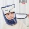 [พร้อมส่ง] [KID-A203-2] หมวกเอสกิโมเด็กสีน้ำเงิน ลายหมี มีหู ด้านในซับขนกันหนาว พร้อมผ้าปิดปาก  กันหนาวได้อย่างดี (สำหรับเด็ก 4-12ปี)