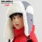 [พร้อมส่ง] [KID-A205-2] หมวกเอสกิโมเด็กสีเทา  ด้านในซับขนเฟอร์กันหนาว พร้อมผ้าปิดปาก  (เหมาะสำหรับเด็ก 6-13 ปี)