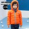 [พร้อมส่ง 120,130,140] [KID-K002-8] เสื้อโค้ทขนเป็ดเด็กสีส้ม มีหมวกฮู้ด เป็นโค้ทสั้นซับขนใส่กันหนาว กันฝน ลุยหิมะได้ค่ะ