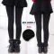 [พร้อมส่ง S,M,L] [KID-L4009-1] กางเกงลองจอนกันหนาวเด็กสีดำ   ด้านในซับขนกันหนาว ปลายเท้าเปิด
