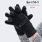 [PreOrder] [Gv-114-1] ถุงมือกันหนาวชายสีดำ ผ้าหนังกลับ ด้านในซับขนกันหนาว กันน้ำใส่เล่นหิมะได้