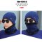 [พร้อมส่ง] [Hm-009-2] ชุดหมวกไหมพรม+ผ้าพันคอโดนัทกันหนาวผู้ชายสีน้ำเงินสว่าง ด้านในซับขนกันหนาว (ชุด 2 ชิ้น) 