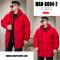 [พร้อมส่ง 4XL,5XL,6XL,7XL,8XL,9XL,10XL] [Man-B004-2] Down Jackets BigSize เสื้อโค้ทขนเป็ดกันหนาวสีแดงชายไซด์ใหญ่ มีหมวกฮู้ด ซิปด้านหน้า กันน้ำ ใส่กันหนาวติดลบได้อย่างดี