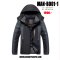 [พร้อมส่ง 4XL,5XL,6XL,7XL,8XL,9XL] [Man-B001-1] Down Jackets BigSize เสื้อโค้ทขนเป็ดกันหนาวสีดำชายไซด์ใหญ่ ลายแถบตัดสีกัน ด้านในซับขนกันหนาว มีหมวกฮู้ด ซิปด้านหน้า กันน้ำ ใส่กันหนาวติดลบได้อย่างดี