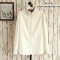  [*พร้อมส่ง M] [Qi-166] Qian Qian++เสื้อ++เสื้อเชิ๊ตสีขาวแขนยาว