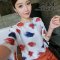 [[พร้อมส่ง F]] [เสื้อ] [Ym-004] Yumi เสื้อสีขาวลายปากสวยๆ Mouse