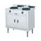 Freestanding gas cooker with cabinet