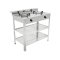 Freestanding gas cooker with shelf’s