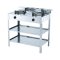 Freestanding gas cooker with shelf’s