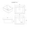Top mount PVD coating sink 1 bowl (Black)