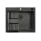 Top mount PVD coating sink 1 bowl (Black)