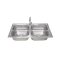 อ่างล้างจานสเตนเลส 2 หลุม แบบฝังเคาน์เตอร์