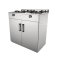 Freestanding gas cooker with cabinet