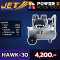 ปั๊มลมออยฟรี JET Hawk-30 ขนาด 30 ลิตร