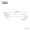 A-1026-BK ก้านฝักบัวเรนชาวเวอร์ แบบออกผนัง ขนาด 17 นิ้ว (MATT BLACK)