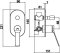 CT2384A วาล์วผสมเปิด-ปิดน้ำ แบบฝังผนัง รุ่น KLIRR