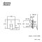 A-0421-400B ก๊อกผสมลงอ่าง/ยืนอาบแบบฝังผนัง (เฉพาะวาล์ว) รุ่น Concept Square