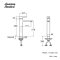 A-1302-110B-GRA ก๊อกผสมอ่างล้างหน้าแบบทรงสูง ไม่รวมสะดืออ่างและสต๊อปวาล์ว รุ่น ACACIA EVOLUTION (GRAY)