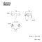 A-1412-300 ก๊อกผสมยืนอาบแบบติดผนัง พร้อมฝักบัวสายอ่อน 1 ฟังก์ชั่น รุ่น Concept