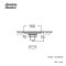 A-8206-N ตะแกรงกันกลิ่น ท่อ 2-2.5″ (หน้าแปลน 4 X 6″)