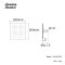 A-952-232 ฝักบัวเรนชาวเวอร์ ขนาด 20 X 20 cm พร้อมก้าน รุ่น Slim