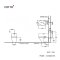 C1322BI(CV3) สุขภัณฑ์ แบบฟลัชวาล์ว (นั่งราบ) รุ่น MUNICH II + C9203