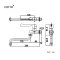 CT1154C37D ก๊อกเดี่ยวก้านปัดติดผนัง (ปากก๊อกยาว 25 ซม. ก้านปัดสั้น) รุ่น TRUST