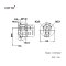 CT2152AV วาล์วเปิด-ปิดน้ำแบบก้านโยกชนิดฝังผนังพร้อม DIVERTER รุ่น ALTO