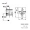 CT2207A#RG วาล์วผสมเปิด-ปิดน้ำแบบก้านโยกชนิดฝังผนังพร้อมวาล์วเปลี่ยนทิศทางน้ำ(สีโรสโกลด์) รุ่น CUBIC