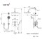 CT3015ZH016 ชุดวาล์วฝังผนังพร้อมฝักบัวสายอ่อน 1 ฟังก์ชันและฝักบัวก้านแข็ง รุ่น OVAL