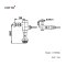 CT455NS ฟลัชวาล์วโถสุขภัณฑ์ (16 ลิตร)