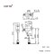 CT477S ฟลัชวาล์วโถปัสสาวะชายชนิดกดแบบมีวาล์วเปิด-ปิดน้ำ (ระยะติดตั้ง45ม.ม.)