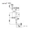 CT4806DCNL ฟลัชวาล์วสุขภัณฑ์อัตโนมัติ BI (แบตเตอรี่)