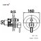 CT517A วาล์วผสมเปิด-ปิดน้ำแบบก้านโยก ชนิดฝังผนังแบบมี Divertor (ใช้กับCOTTO PROs) รุ่น ENRICO