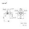 CT594A วาล์วผสมเปิด-ปิดน้ำแบบก้านโยกชนิดฝังผนัง รุ่น ANTHONY