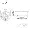 CT640Y2(HM) ตะแกรงกันกลิ่นสเตนเลสกลมติดตั้งกับท่อพีวีซีขนาด 3 นิ้ว (หน้าแปลน 4 นิ้ว)