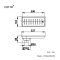 CT644Z3P(HM) รางน้ำทิ้งกันกลิ่นสำหรับท่อพีวีซีขนาด 2-3.5 นิ้ว (หน้าแปลน 5.7 X 12.9 นิ้ว)