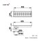 CT644Z4P(HM) รางน้ำทิ้งกันกลิ่นสำหรับท่อพีวีซีขนาด 2-3.5 นิ้ว (หน้าแปลน 5.7 X 18.9 นิ้ว)
