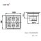 CT697Z2PW(HM) ตะแกรงน้ำทิ้งสเตนเลสเหลี่ยมติดตั้งกับท่อพีวีซีขนาด 2-3 นิ้ว (หน้าแปลน 4 นิ้ว)