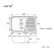 CT800SD อ่างซิงค์สเตนเลส 1 หลุม มีที่พักจาน แบบฝังบนเคาน์เตอร์