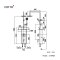 CT840N ชุดผนังอาบน้ำผสมแบบวาล์วก้านโยกพร้อมฝักบัวสายอ่อน 1 ฟังก์ชั่นและฝักบัวก้านแข็ง 1ฟังก์ชั่น