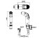 CT993NX#CR(HM) ชุดสายฉีดชำระโครเมี่ยม (ไม่รวมสต๊อปวาล์ว)