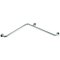 HR-380370-01R ราวทรงตัวสำหรับเข้ามุม (ขวา) ⌀38 มม. ขนาด 700x800 มม. ผิวขัด Hair-line
