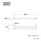 K-2801-52-N ราวแขวนผ้าแบบคู่ 60 ซม. ชุบโครเมี่ยม รุ่น CONCEPT ROUND