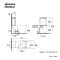 TF-2704-WT-0 สุขภัณฑ์ แบบสองชิ้น 3/4.5 ลิตร รุ่น CONCEPT CUBE