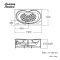 TF-7282-WT อ่างอาบน้ำวน+อัดอากาศ+หมอน รุ่น SAVONA