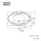 TF-8110-WT อ่างอาบน้ำธรรมดา+หมอน รุ่น CELLO